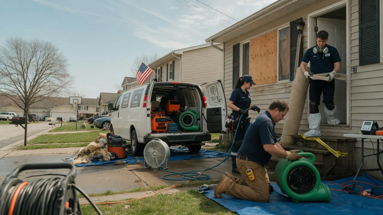 Water Damage Restoration in Plano, IL near me